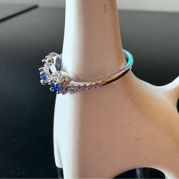 BP Sterling Band with Burma Blue Spinel (RBP 5410) - Picture 3 of 10